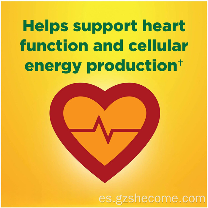 Suplemento dietético CoQ10 para soporte cardíaco Coq10 Softgels